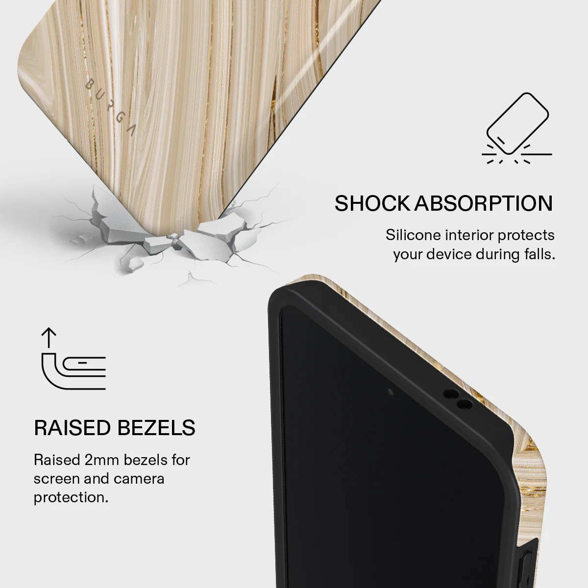 Full Glam - Beige Samsung Galaxy A57 5G Case - Image 4