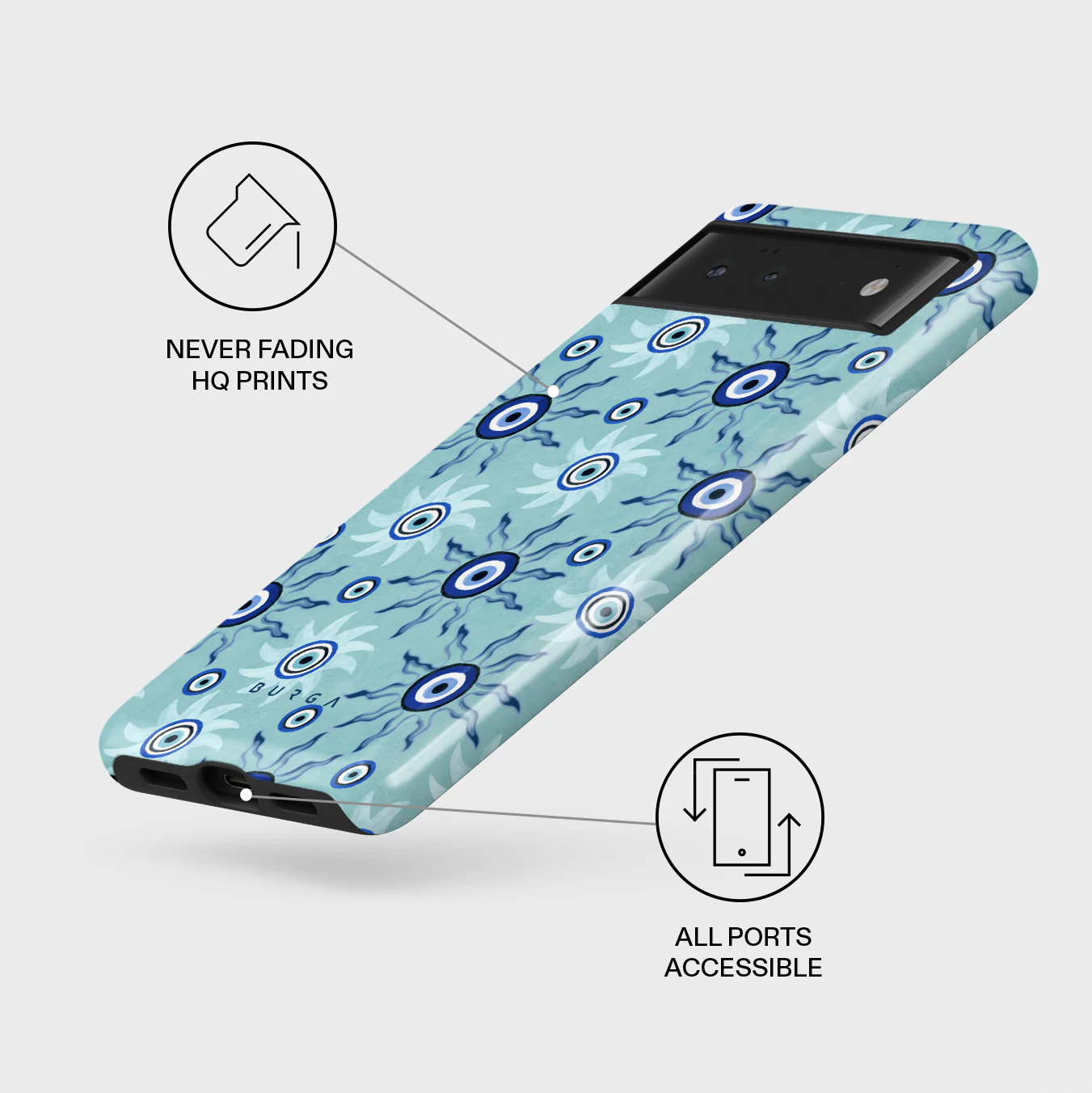 Blue Gaze - Google Pixel 6a Case - Image 3