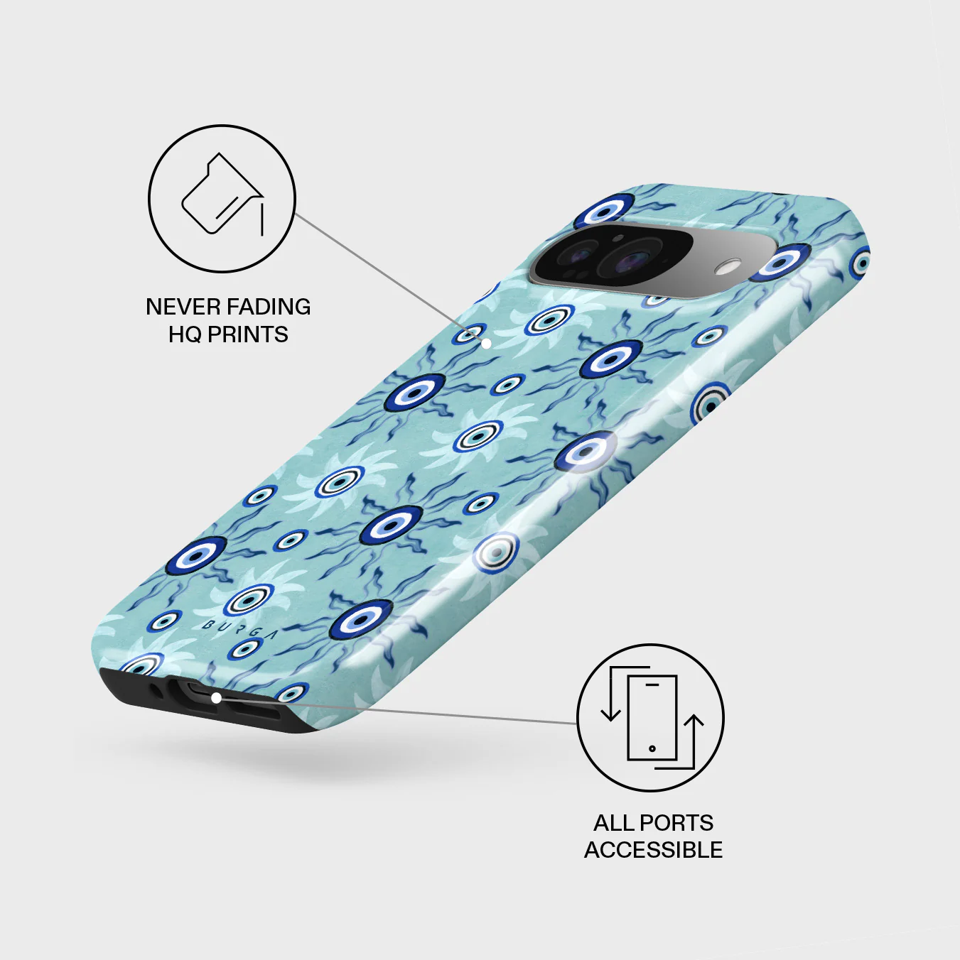 Blue Gaze - Google Pixel 9 Case - Image 3