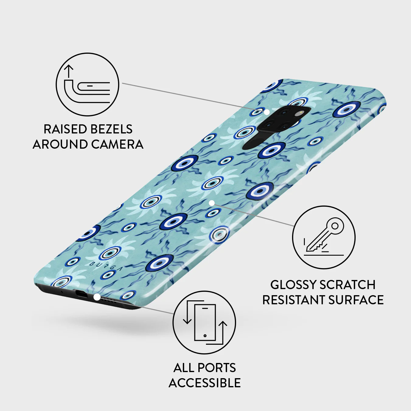 Blue Gaze - Huawei Mate 20 Case - Image 3