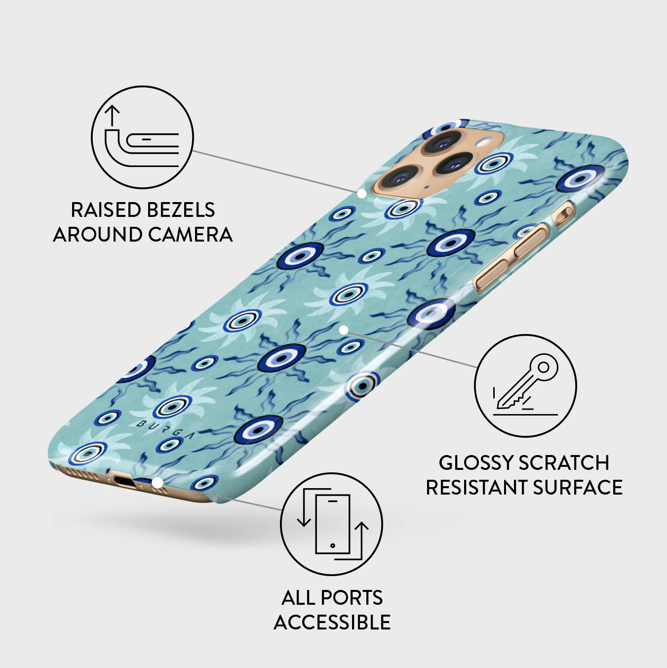 Blue Gaze - iPhone 11 Pro Max Case - Image 3