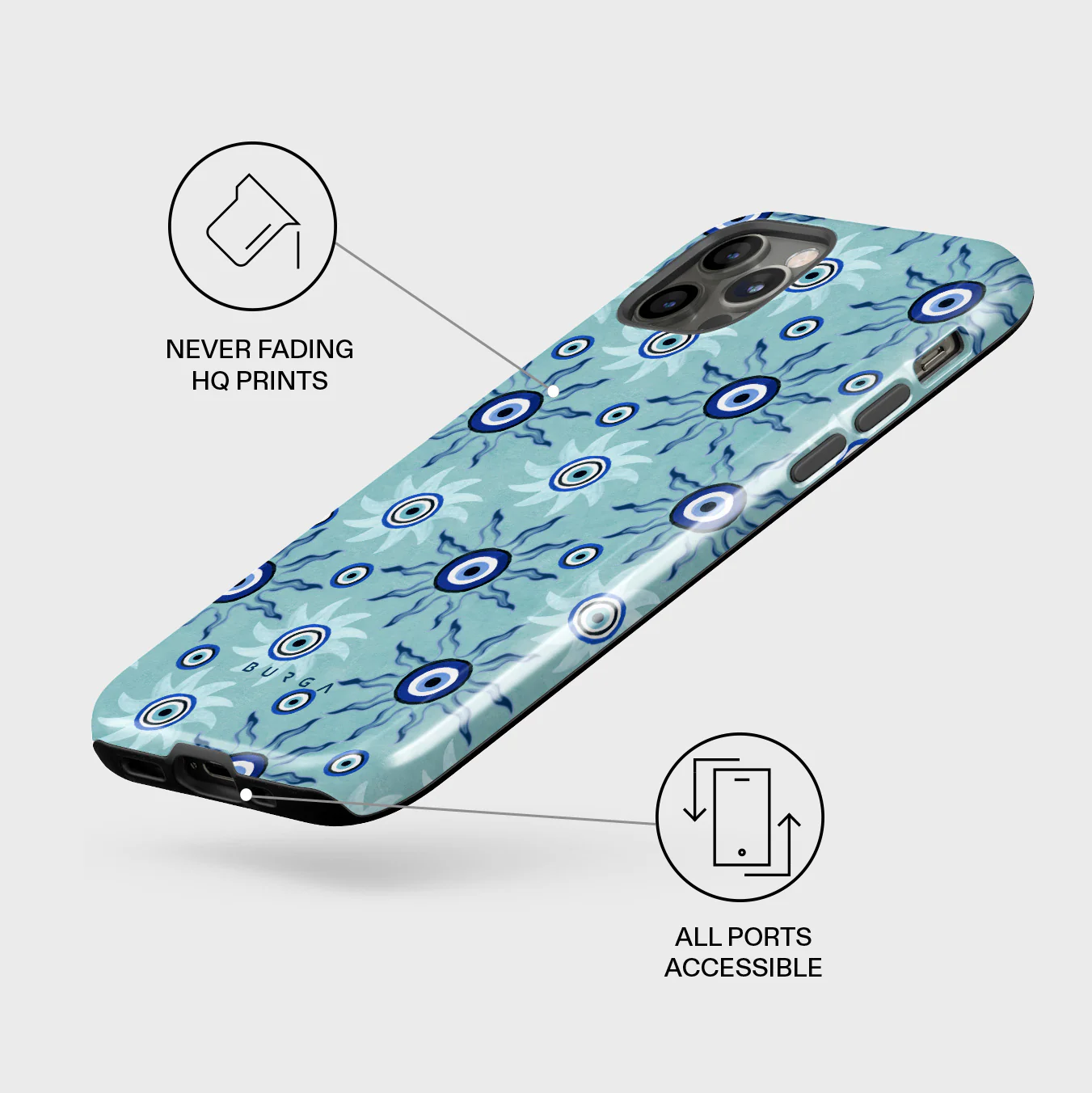 Blue Gaze - iPhone 12 Pro Case - Image 3