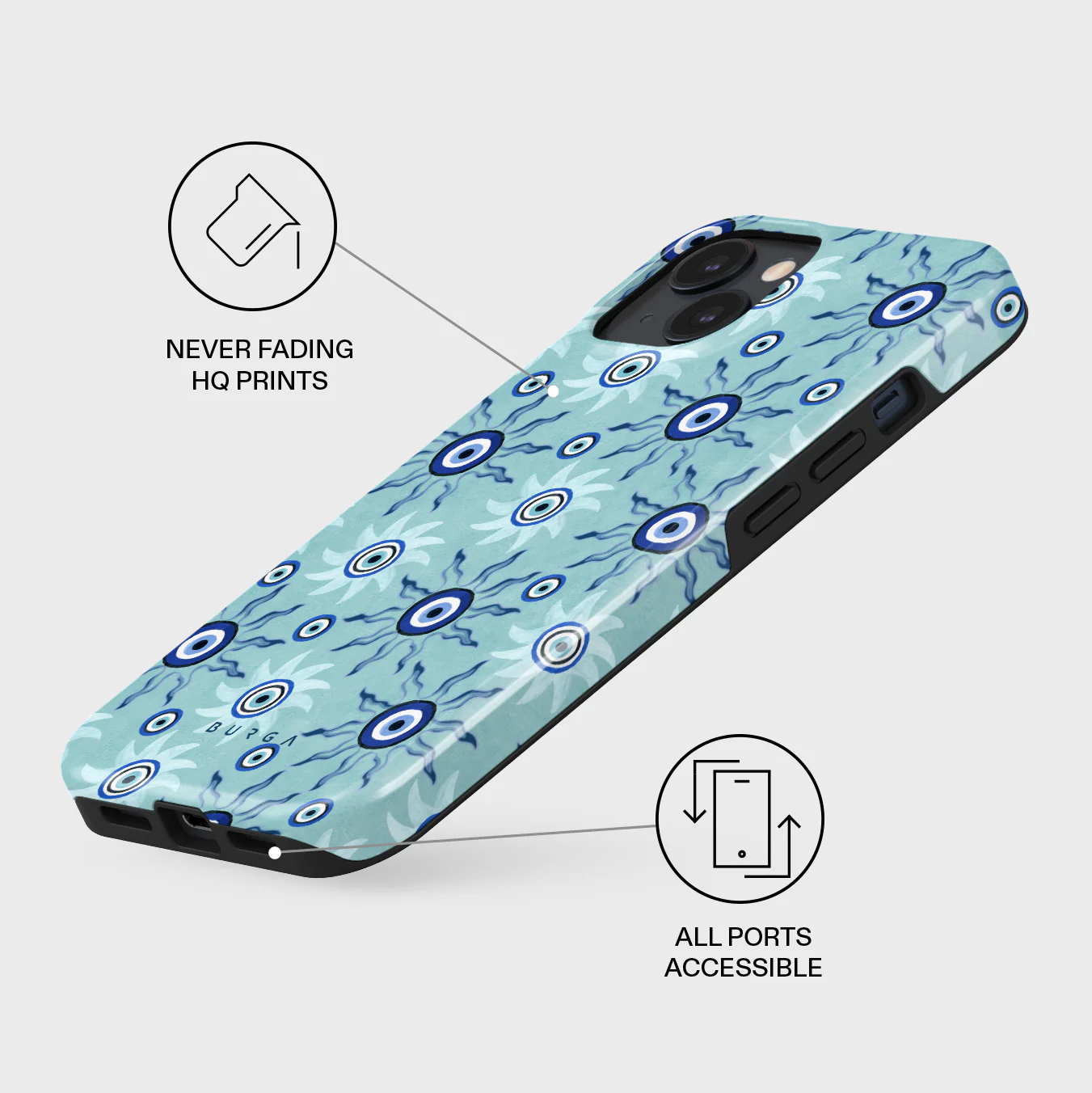 Blue Gaze - iPhone 13 Case - Image 3