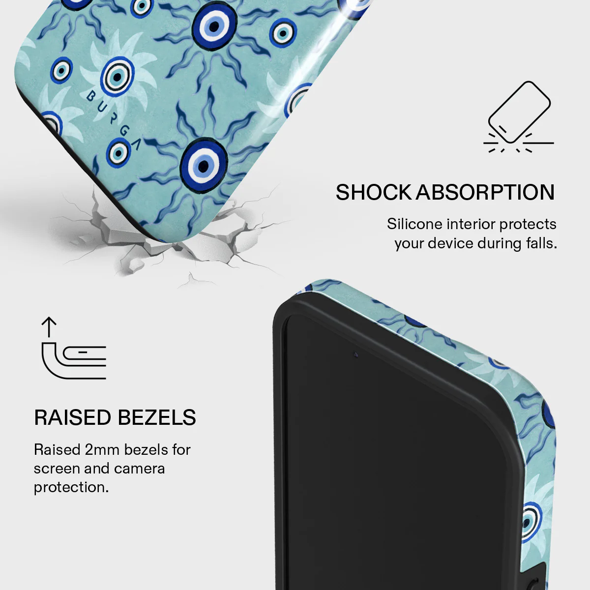 Blue Gaze - iPhone 13 Mini Case - Image 4