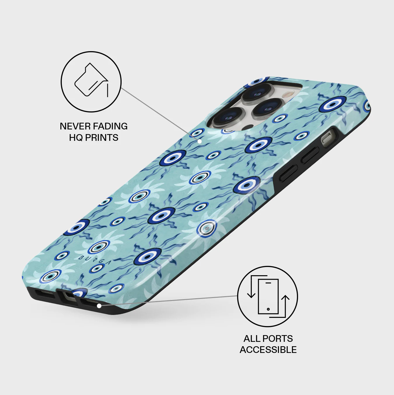Blue Gaze - iPhone 13 Pro Case - Image 3
