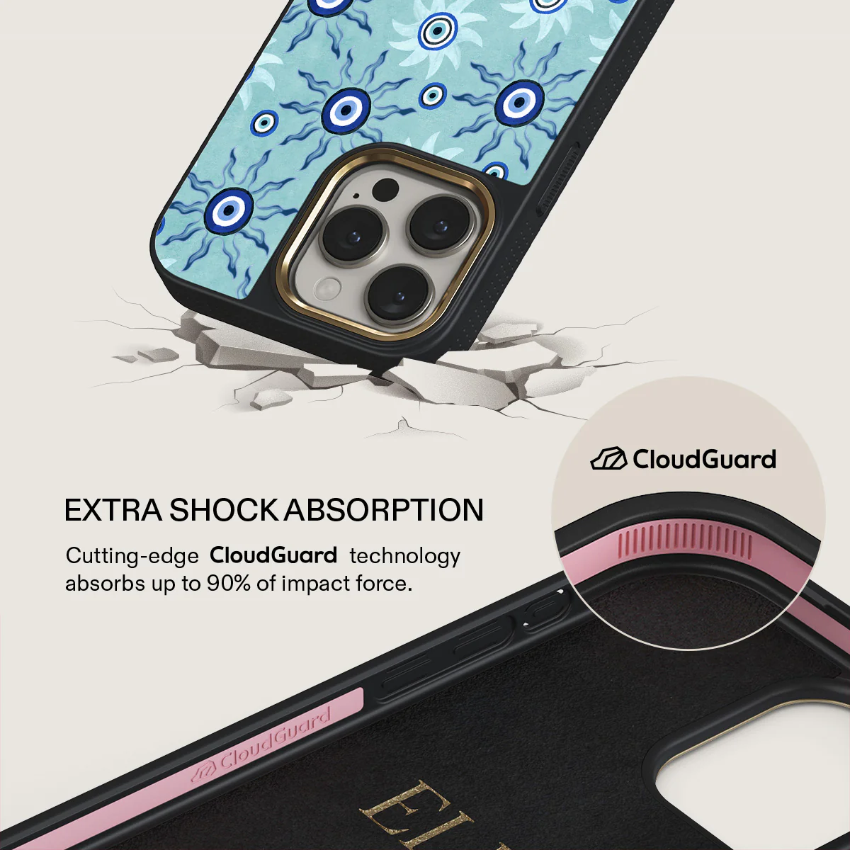 Blue Gaze - iPhone 15 Pro Case - Image 7
