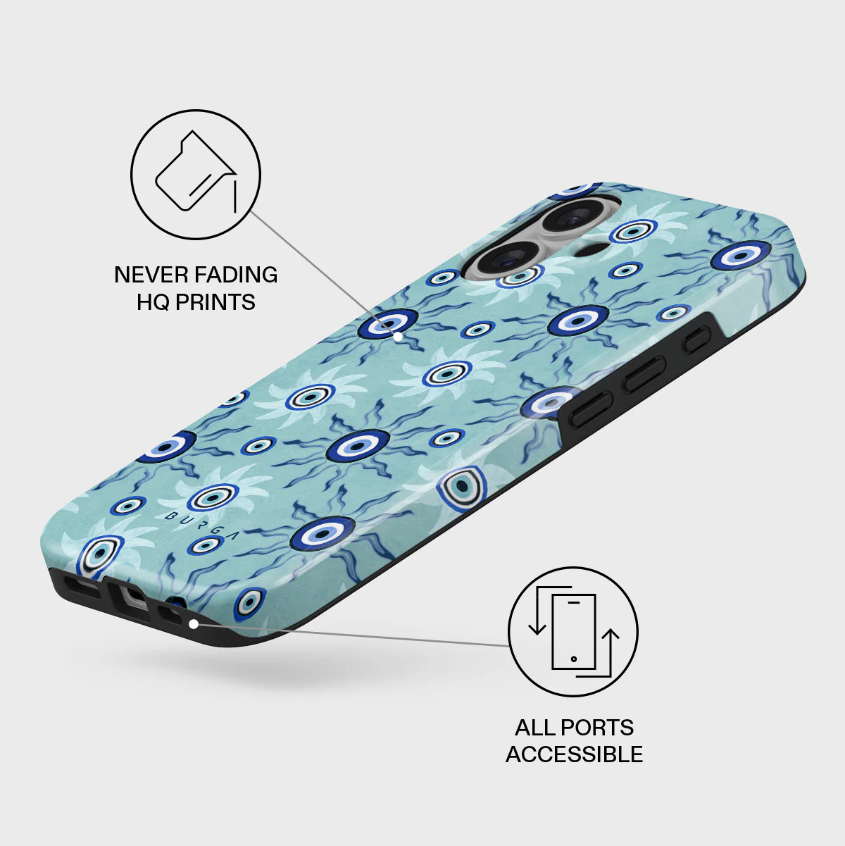 Blue Gaze - iPhone 16 Case - Image 3