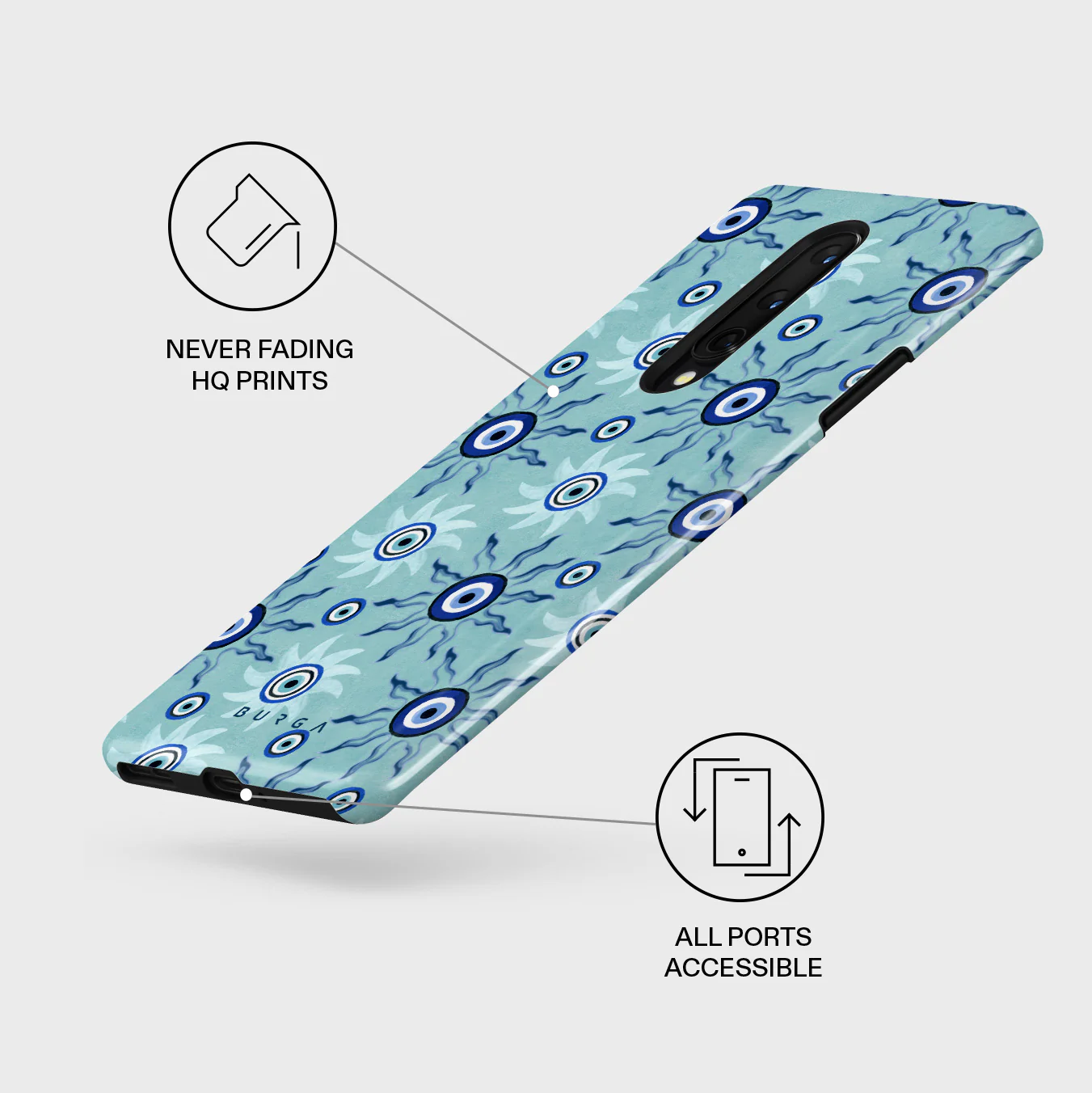 Blue Gaze - OnePlus 8 Case - Image 3