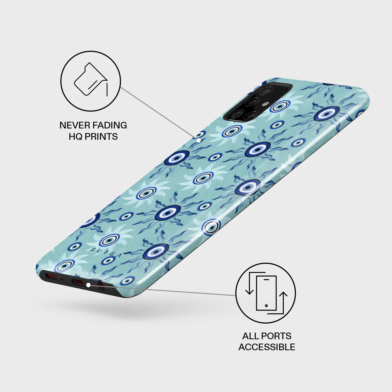Blue Gaze - Samsung Galaxy A71 4G Case - Image 3