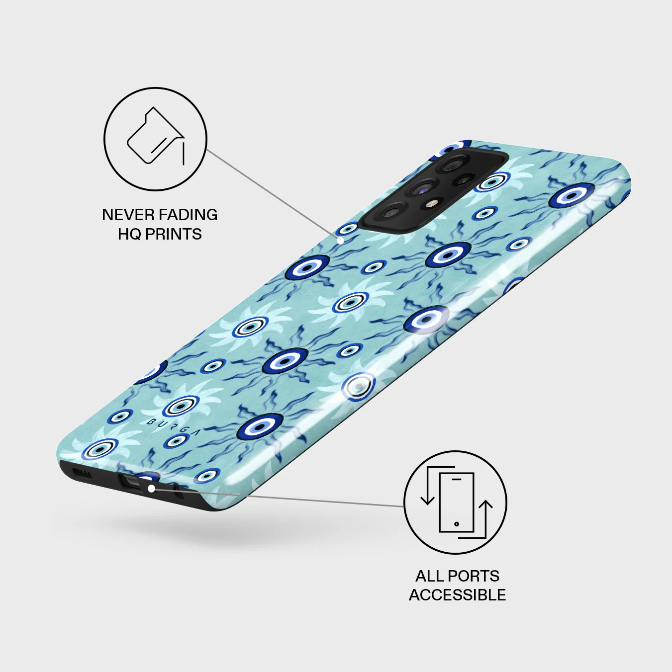 Blue Gaze - Samsung Galaxy A72 4G / 5G Case - Image 7