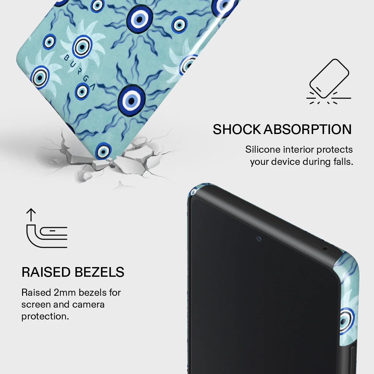 Blue Gaze - Samsung Galaxy A72 4G / 5G Case - Image 8