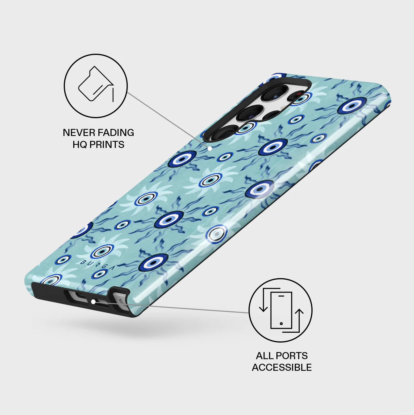 Blue Gaze - Samsung Galaxy S22 Ultra Case - Image 3