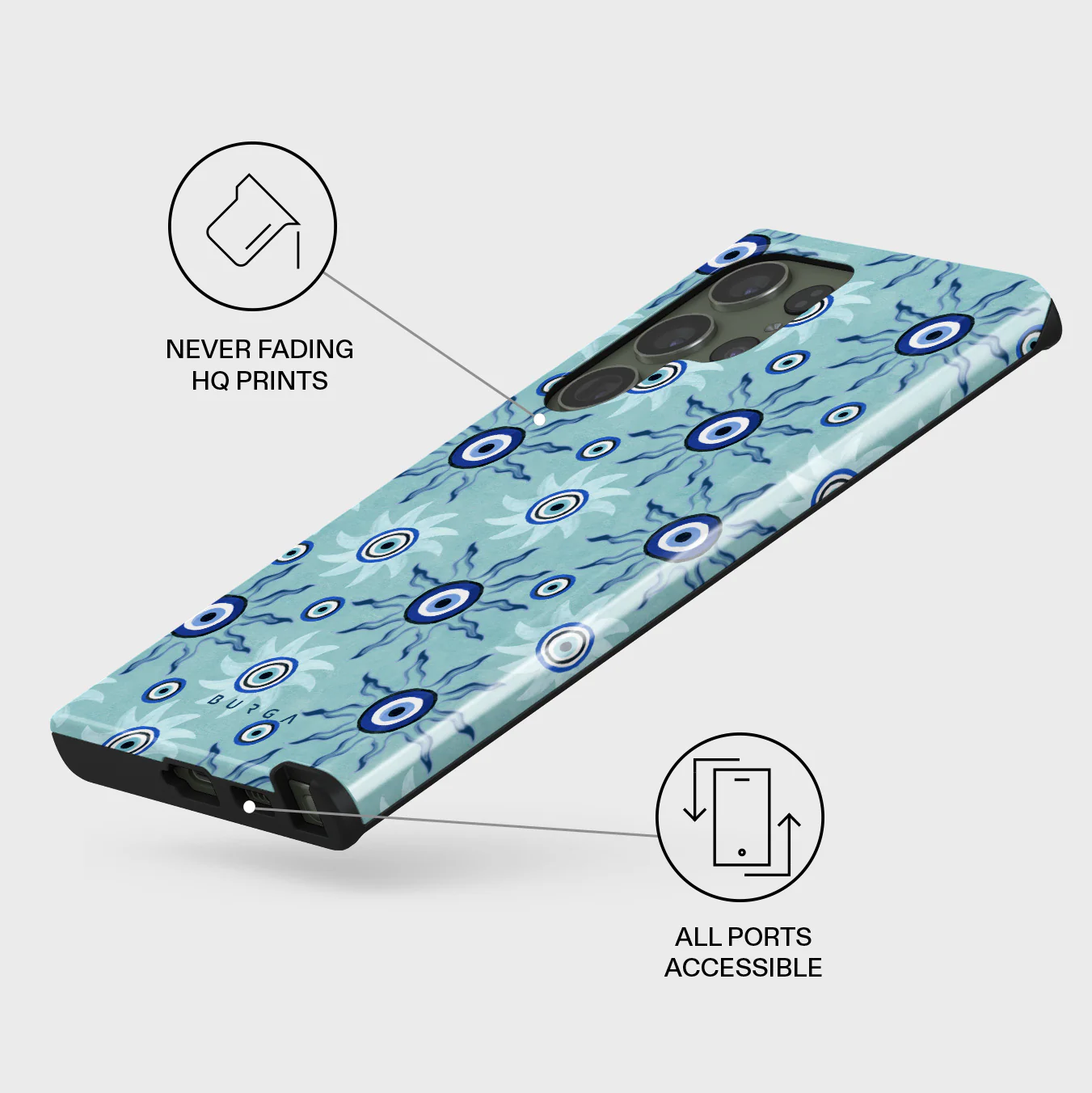 Blue Gaze - Samsung Galaxy S23 Ultra Case - Image 3