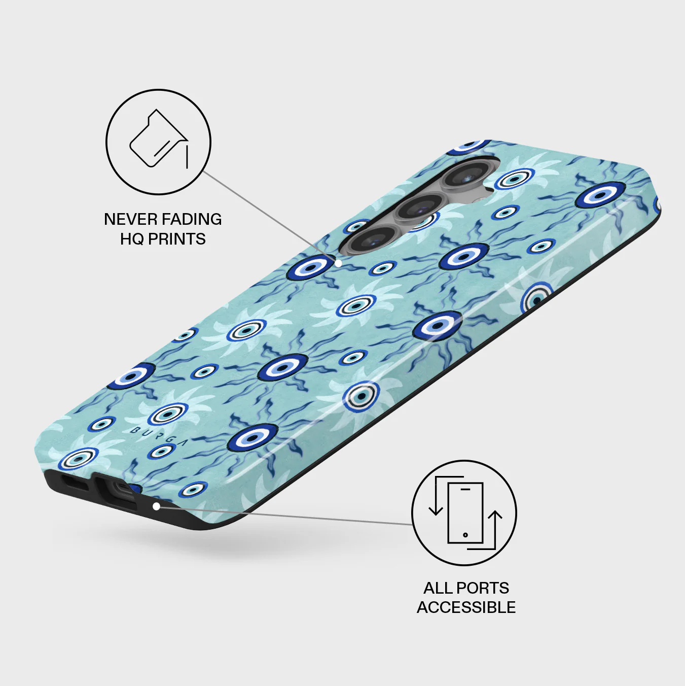 Blue Gaze - Samsung Galaxy S24 FE Case - Image 3