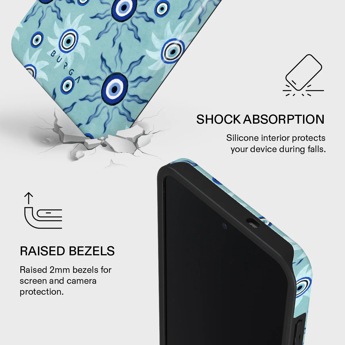 Blue Gaze - Samsung Galaxy S25 FE Case - Image 4