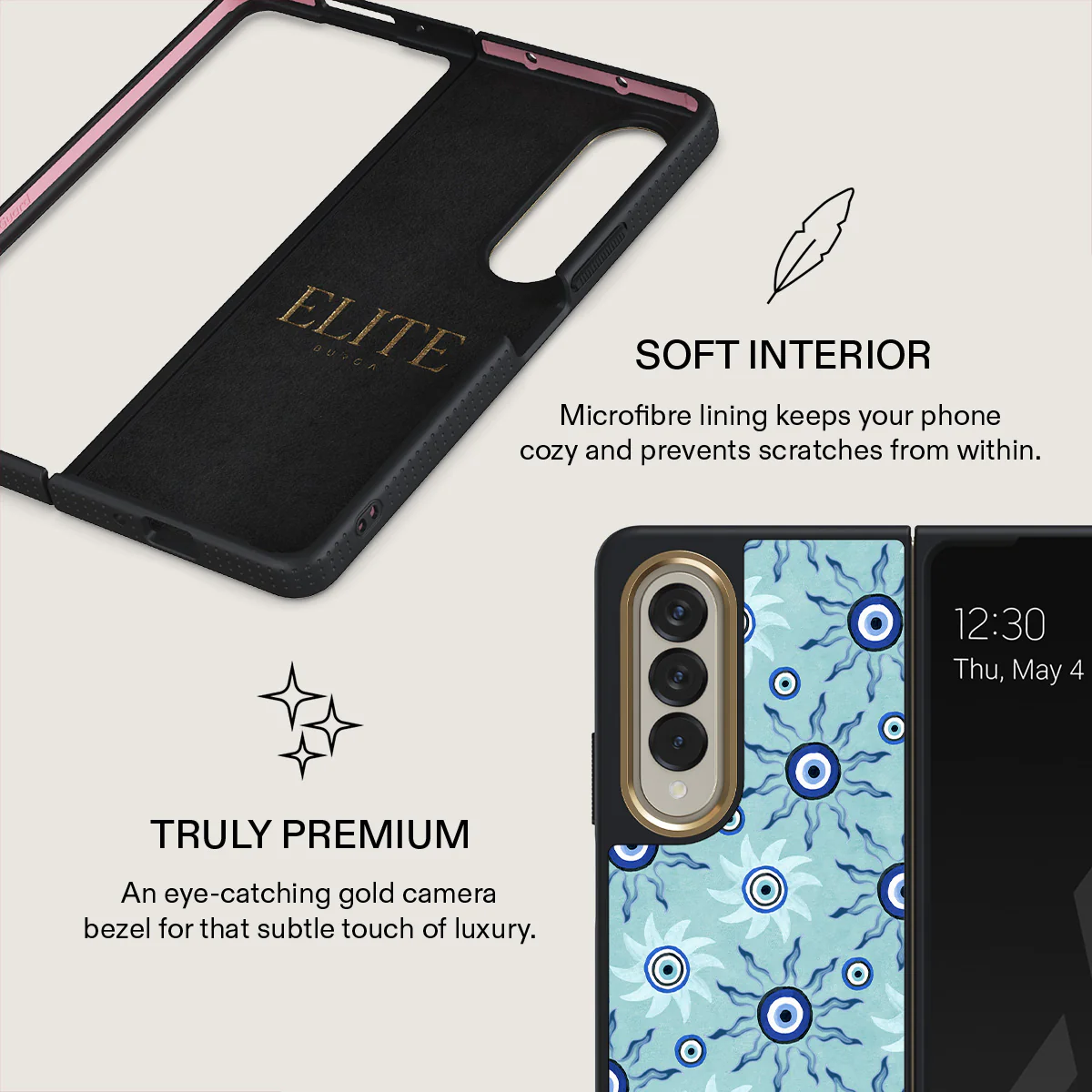 Blue Gaze - Samsung Galaxy Z Fold 4 Case - Image 11