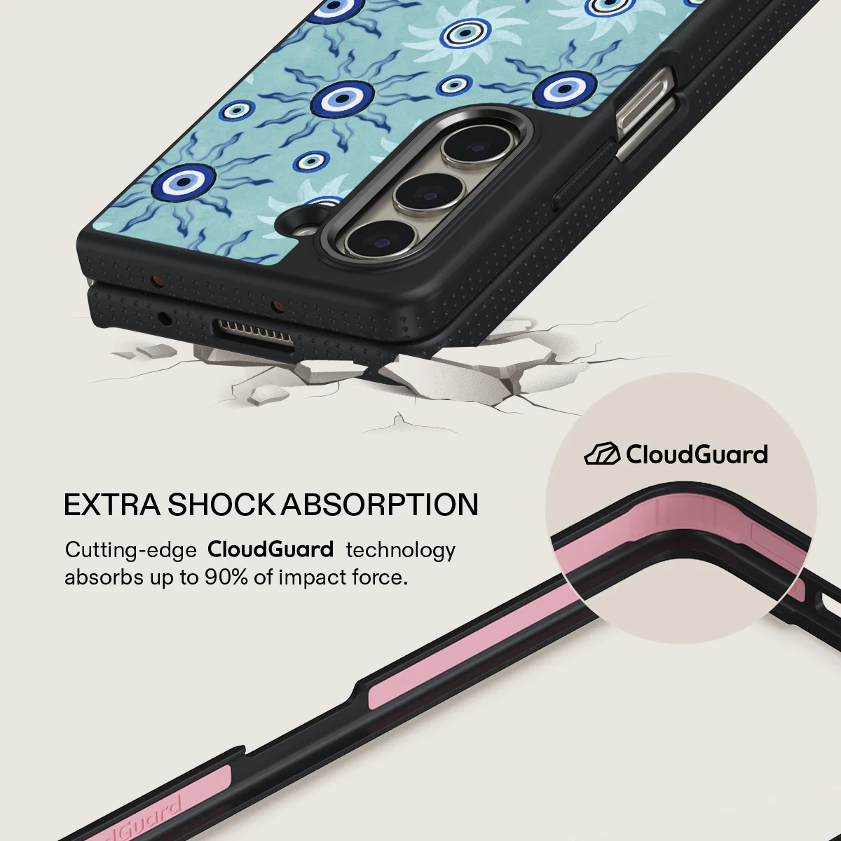 Blue Gaze - Samsung Galaxy Z Fold 5 Case - Image 10