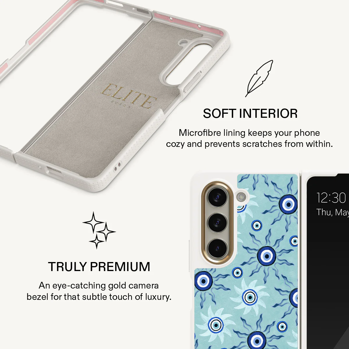 Blue Gaze - Samsung Galaxy Z Fold 5 Case - Image 20
