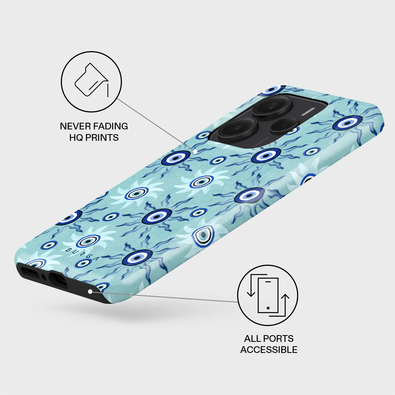 Blue Gaze - Xiaomi Redmi Note 14 5G Case - Image 3