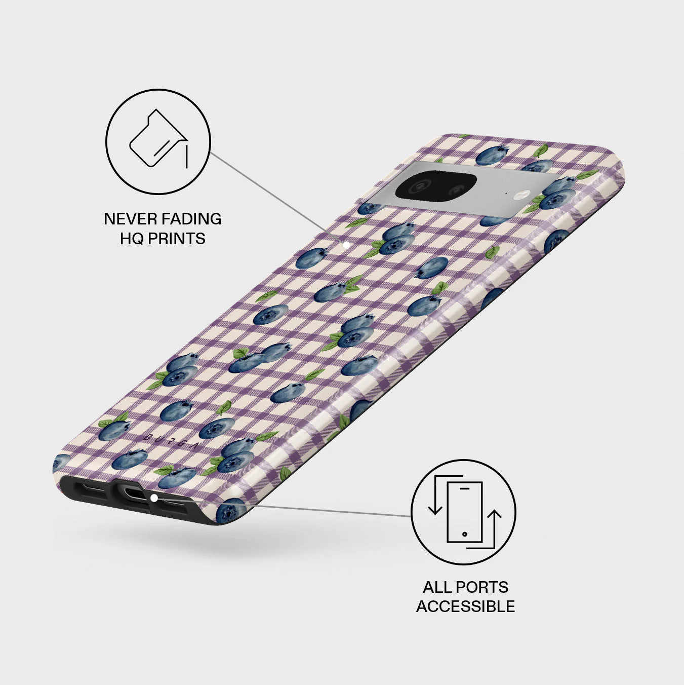 Blueberry Muffin - Google Pixel 7a Case - Image 3