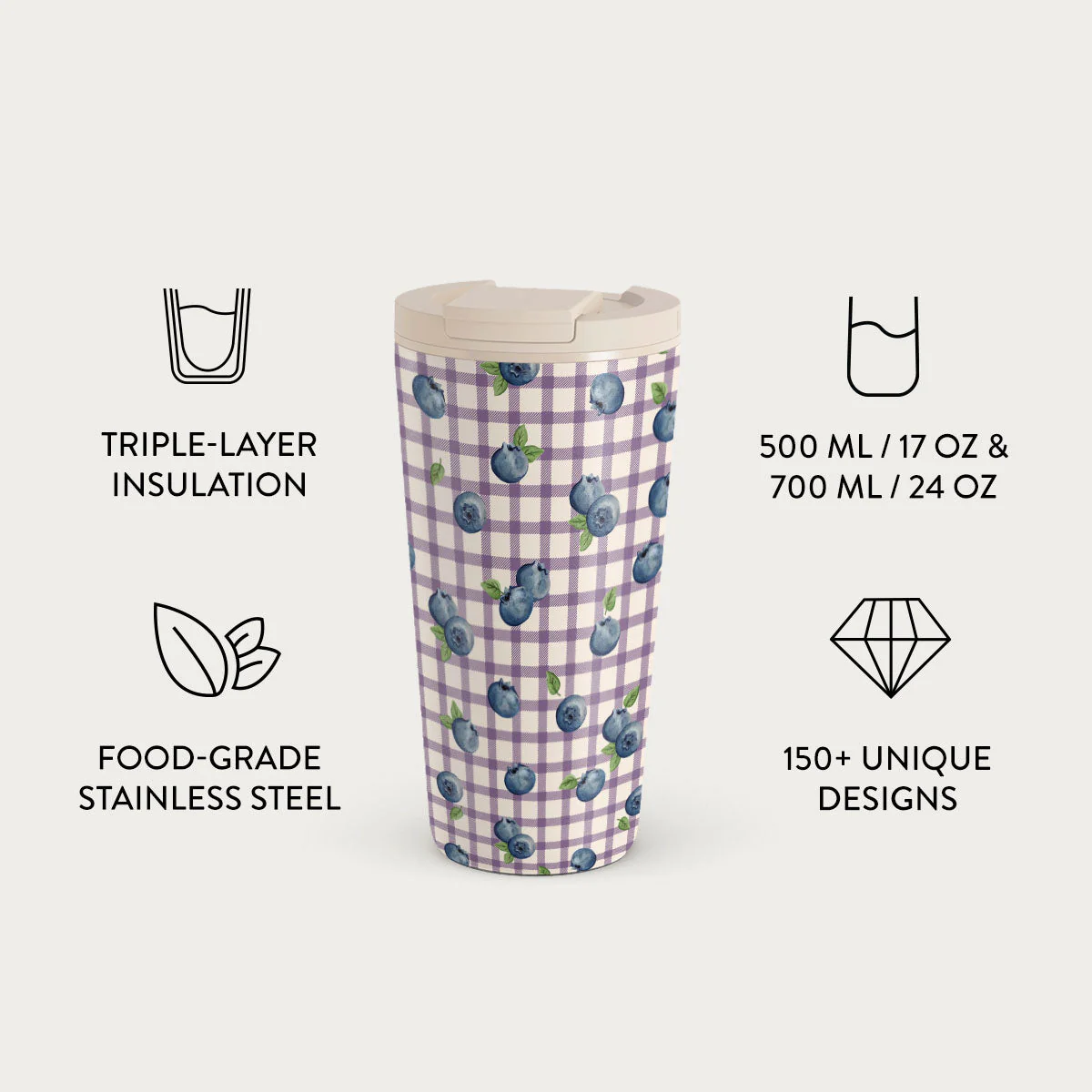Blueberry Muffin - Travel Mug - Image 7