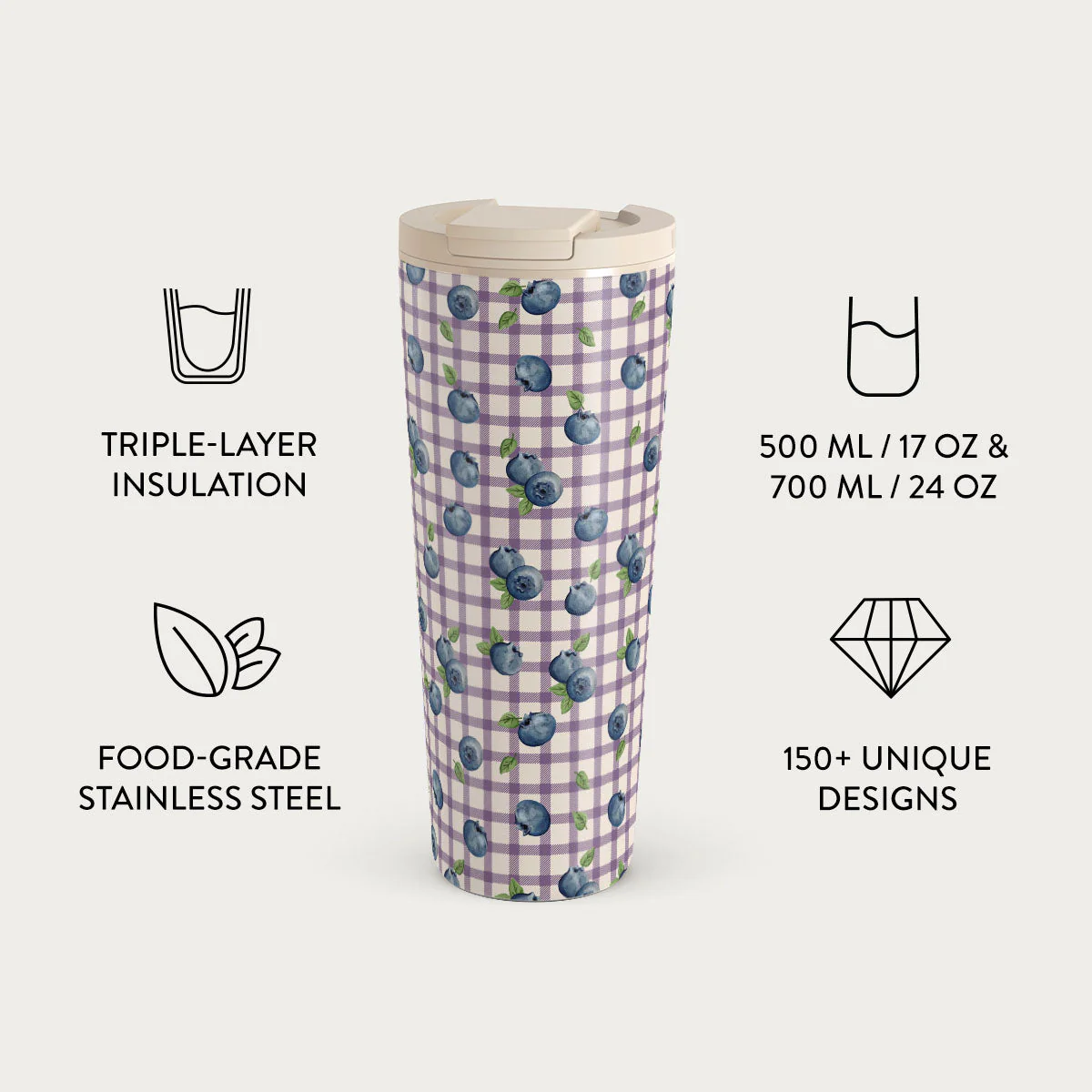 Blueberry Muffin - Travel Mug - Image 9