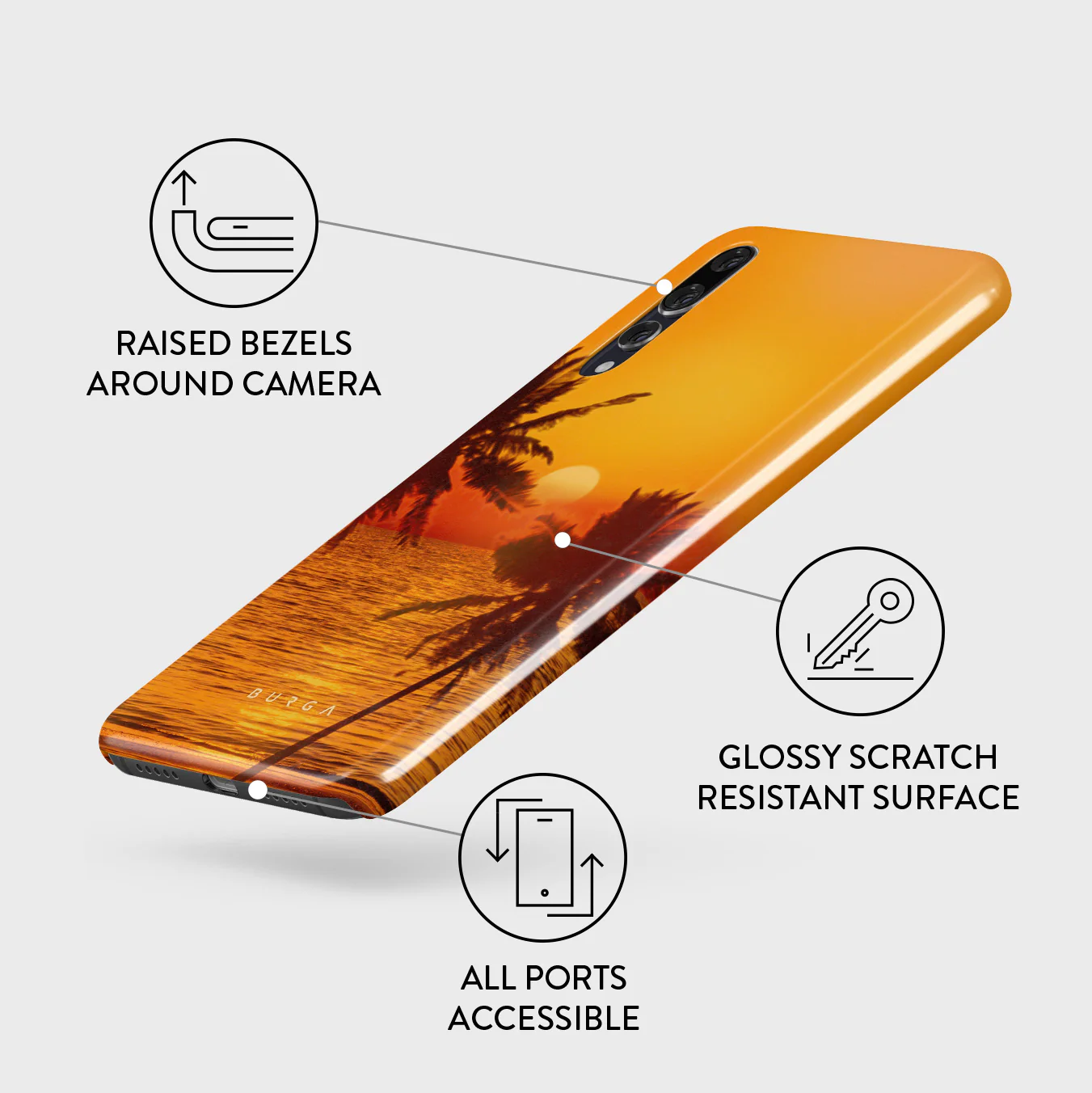 Golden Sky - Huawei P20 Case - Image 3