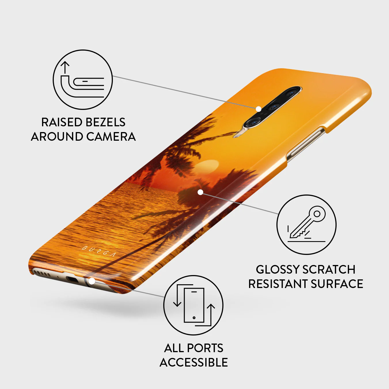 Golden Sky - OnePlus 7 Pro / 7T Pro Case - Image 3