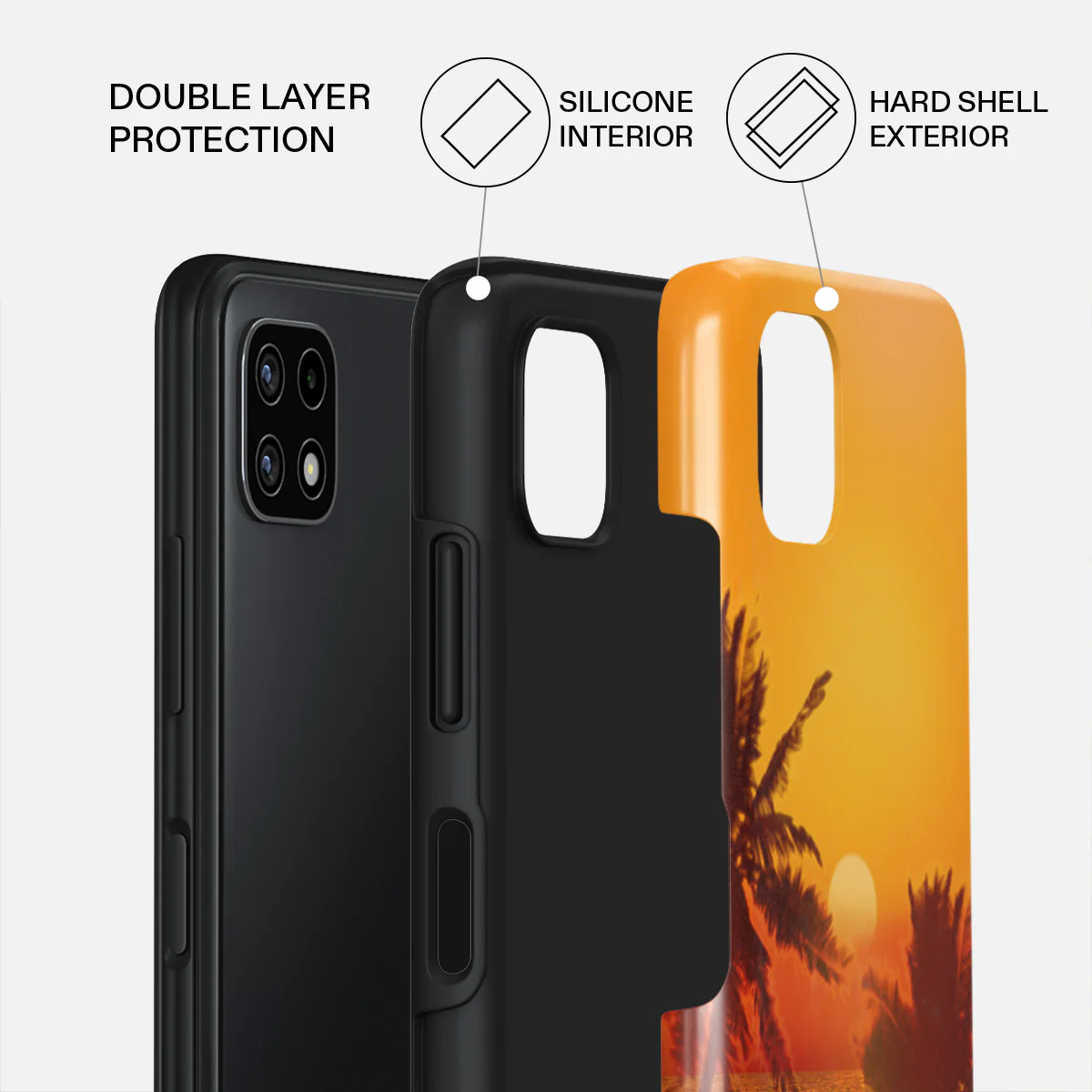 Golden Sky - Samsung Galaxy A22 5G Case - Image 2