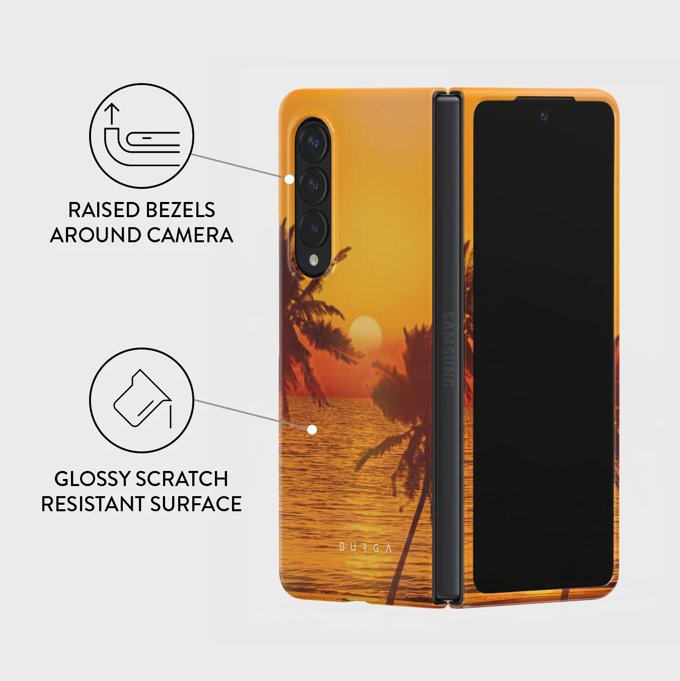 Golden Sky - Samsung Galaxy Z Fold 4 Case - Image 3