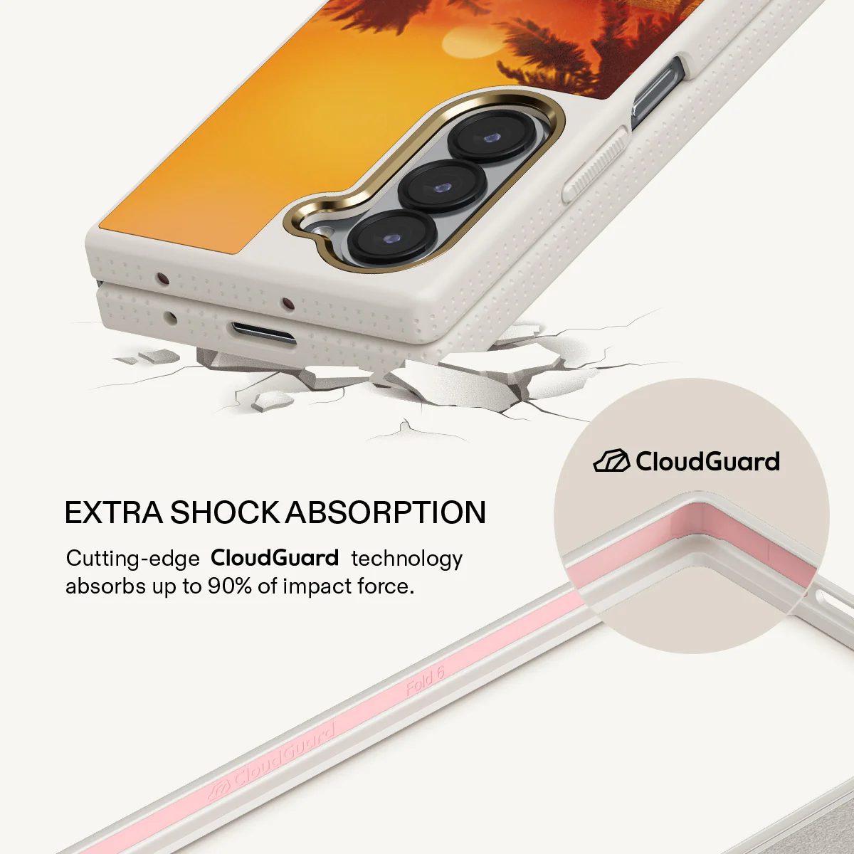 Golden Sky - Samsung Galaxy Z Fold 6 Case - Image 17