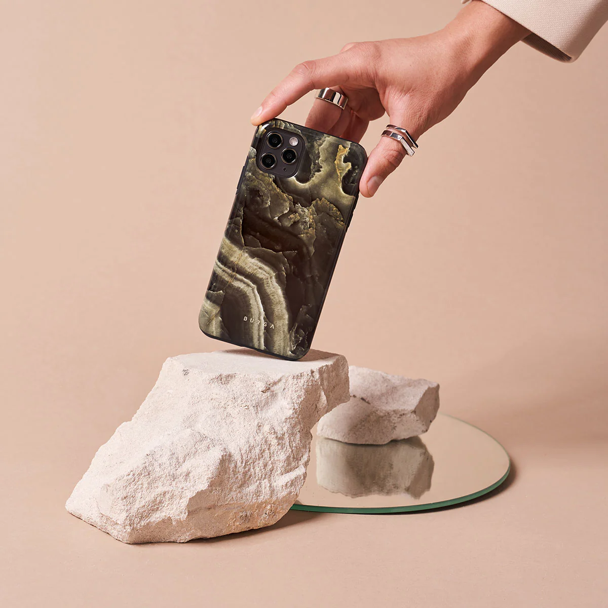 Misty Forest - Green Marble Samsung Galaxy A37 5G Case - Image 9