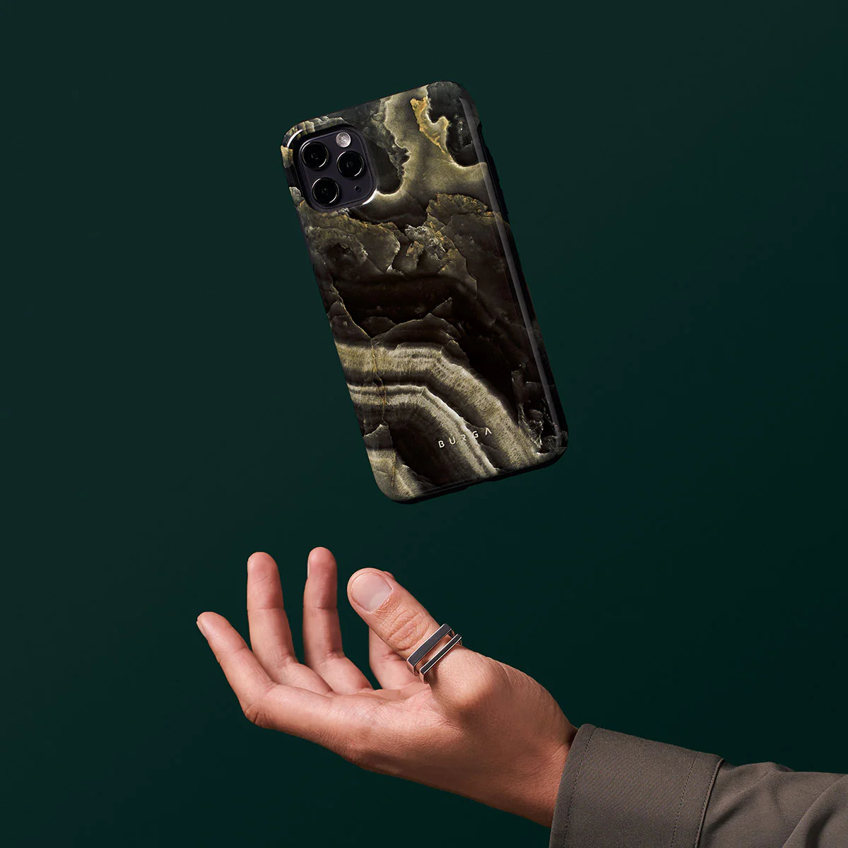 Misty Forest - Green Marble Samsung Galaxy A57 5G Case - Image 7