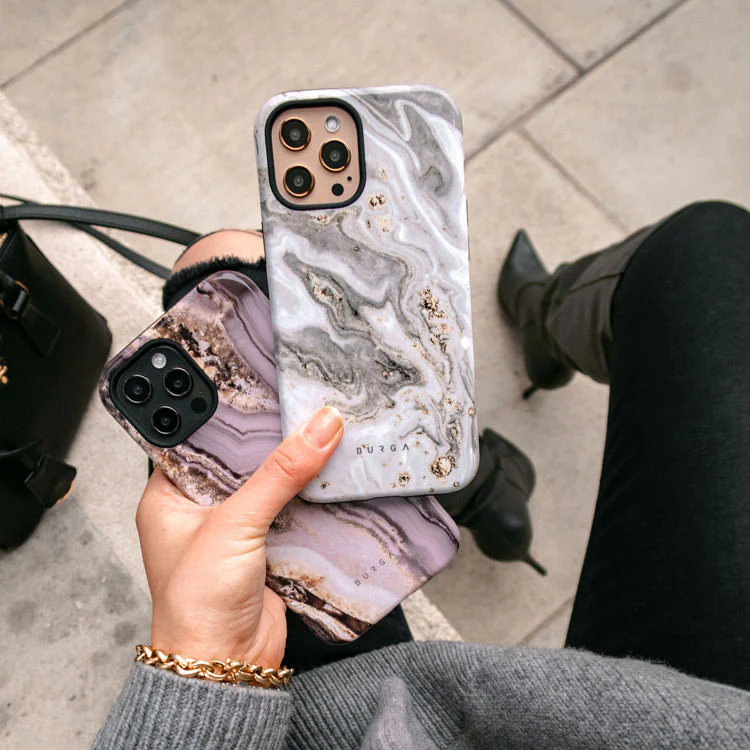 Snowstorm - Grey Marble Samsung Galaxy A57 5G Case - Image 7