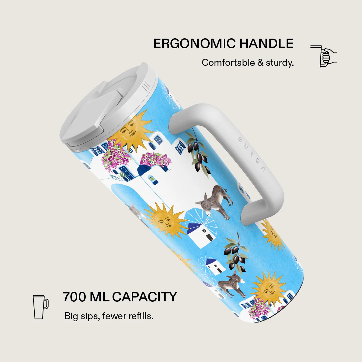 Kalimera - EasyGrip Travel Mug - Image 2