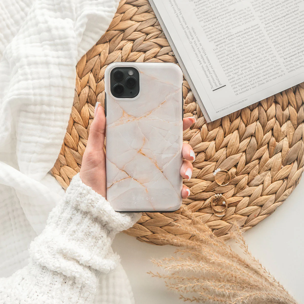 Vanilla Sand - Marble Samsung Galaxy A37 5G Case - Image 6