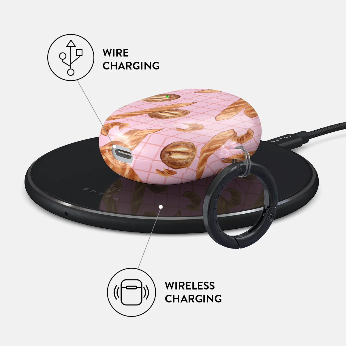 No Crumbs - Google Pixel Buds A Case - Image 3
