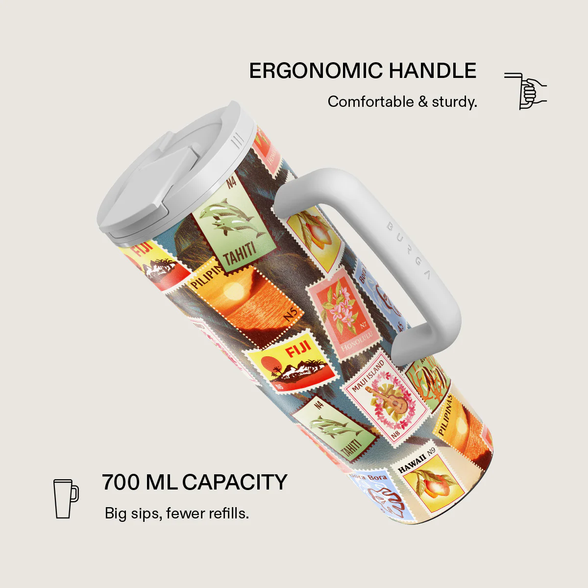 Paradise - EasyGrip Travel Mug - Image 2