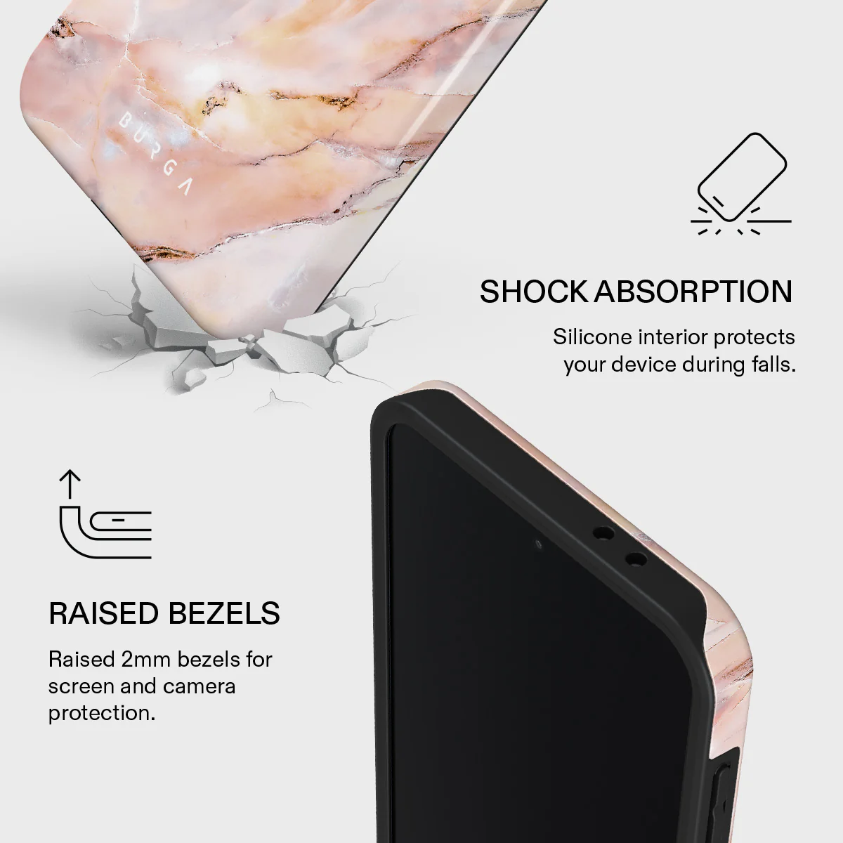 Morning Sunshine - Pastel Marble Samsung Galaxy A37 5G Case - Image 4