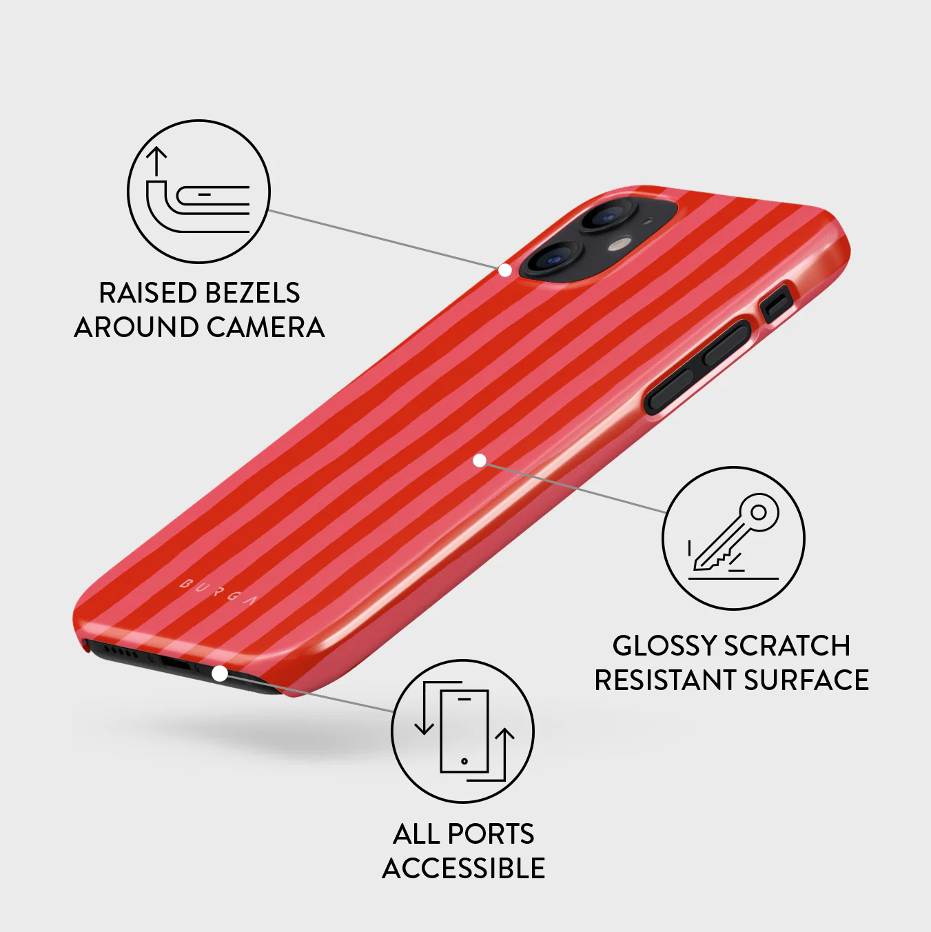 Pomegranate - iPhone 12 Mini Case - Image 3