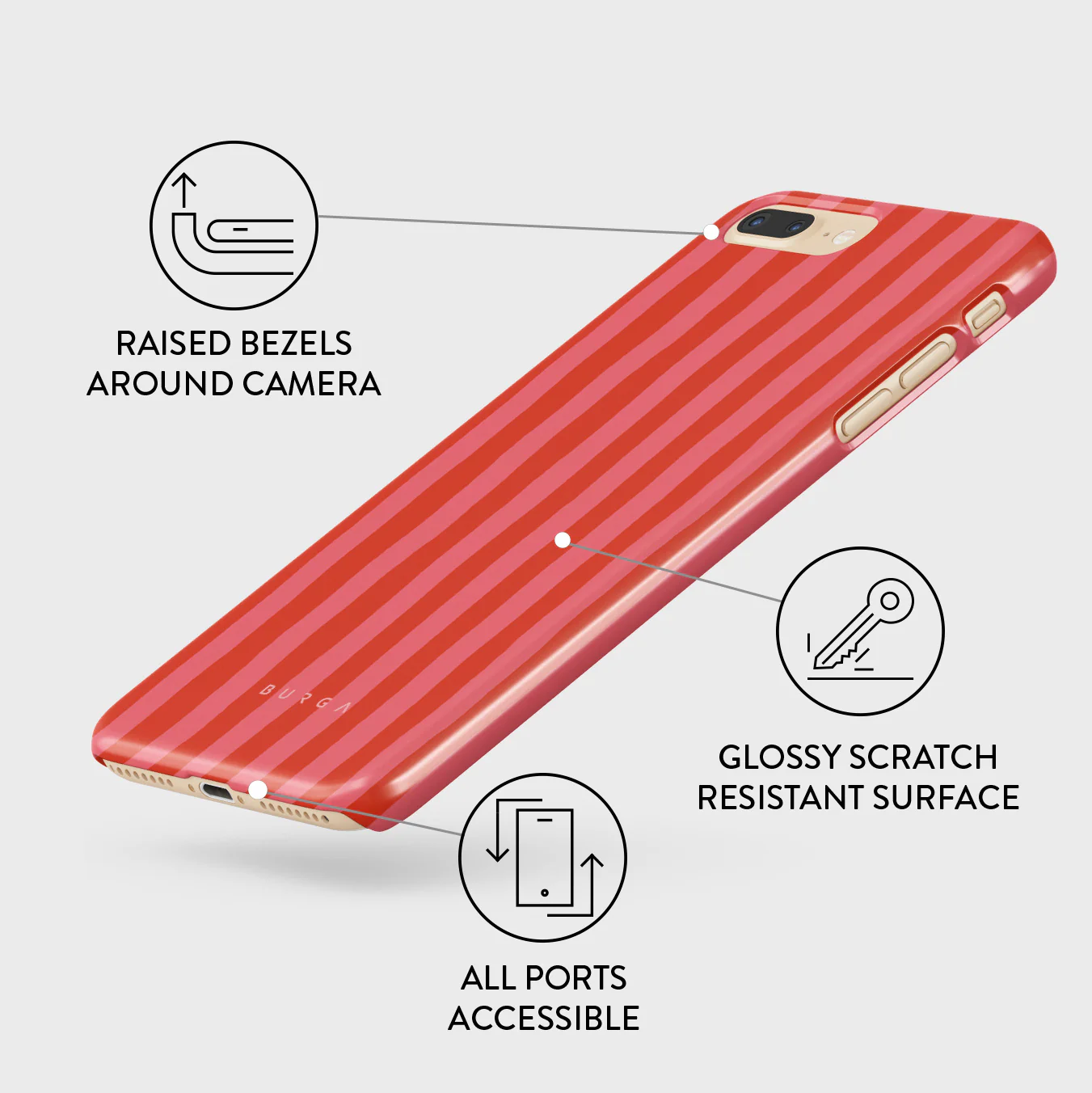 Pomegranate - iPhone 7 Plus / 8 Plus Case - Image 3