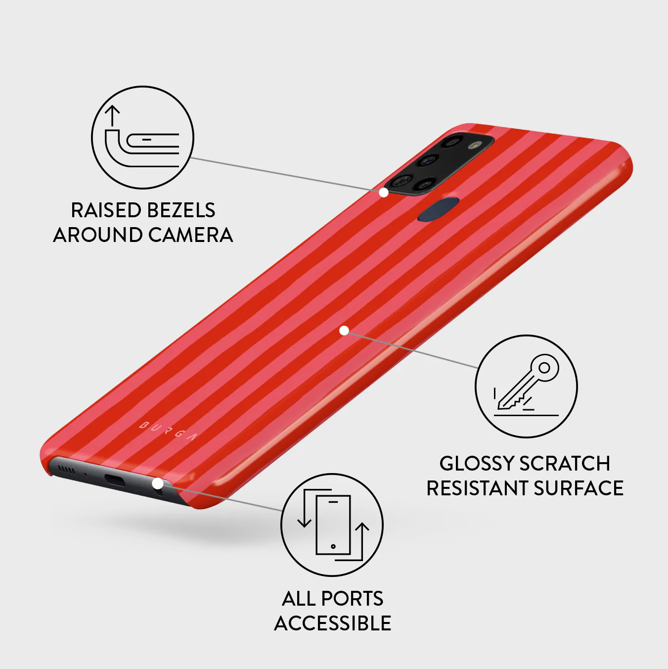Pomegranate - Samsung Galaxy A21s 4G Case - Image 3