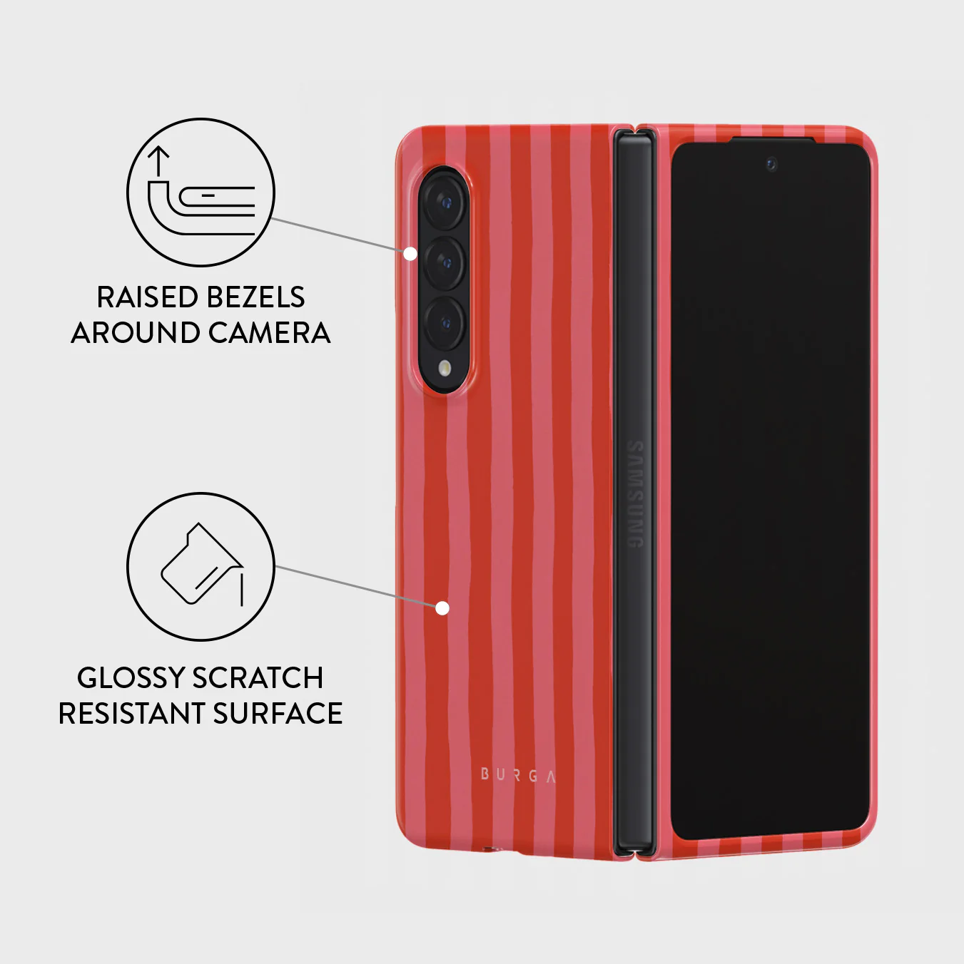 Pomegranate - Samsung Galaxy Z Fold 3 Case - Image 3
