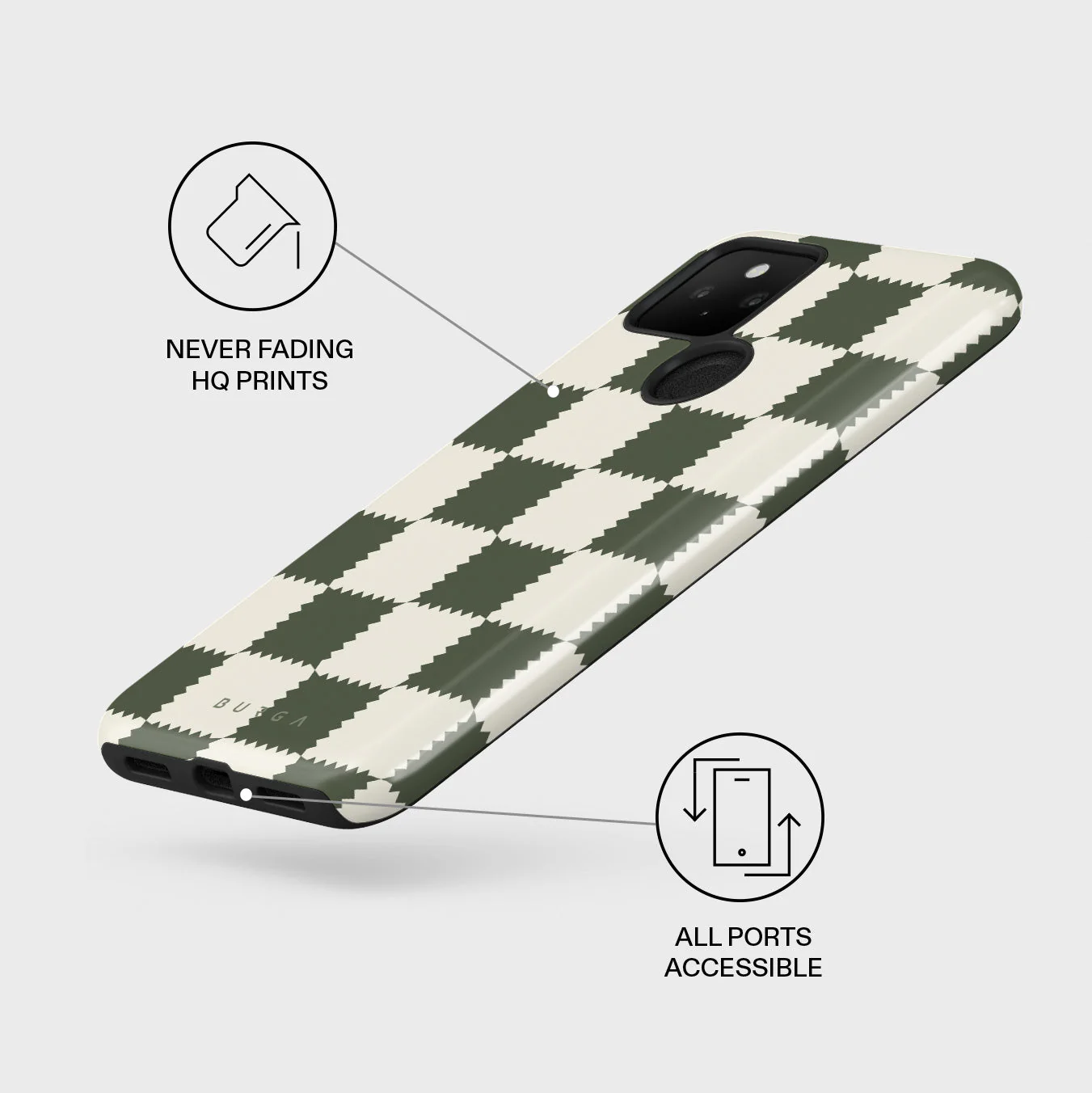 Retro Grid - Google Pixel 5 Case - Image 3