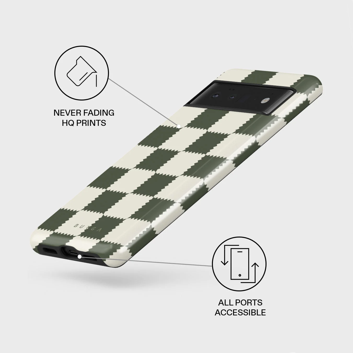 Retro Grid - Google Pixel 6 Pro Case - Image 3