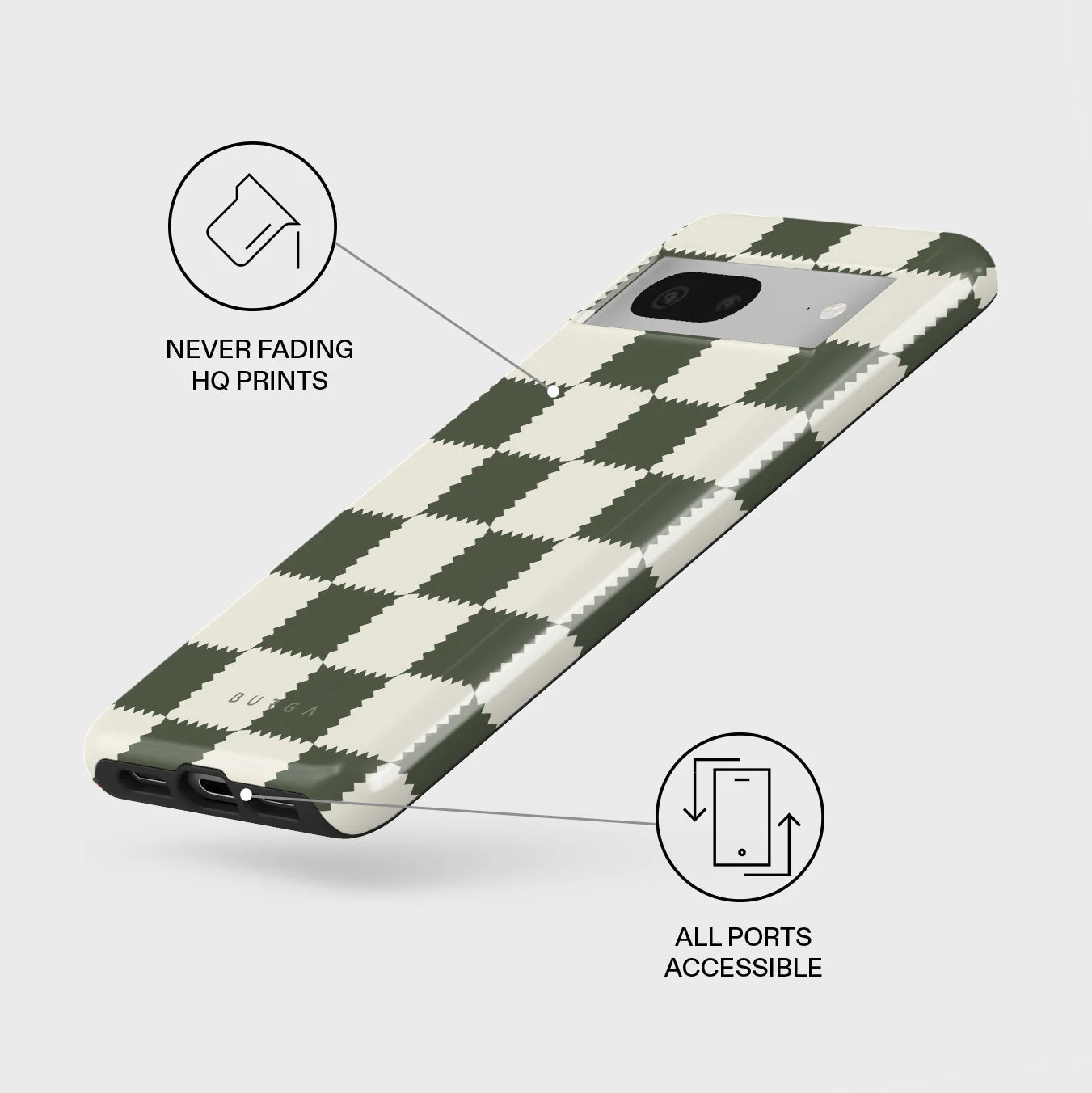 Retro Grid - Google Pixel 7 Case - Image 3