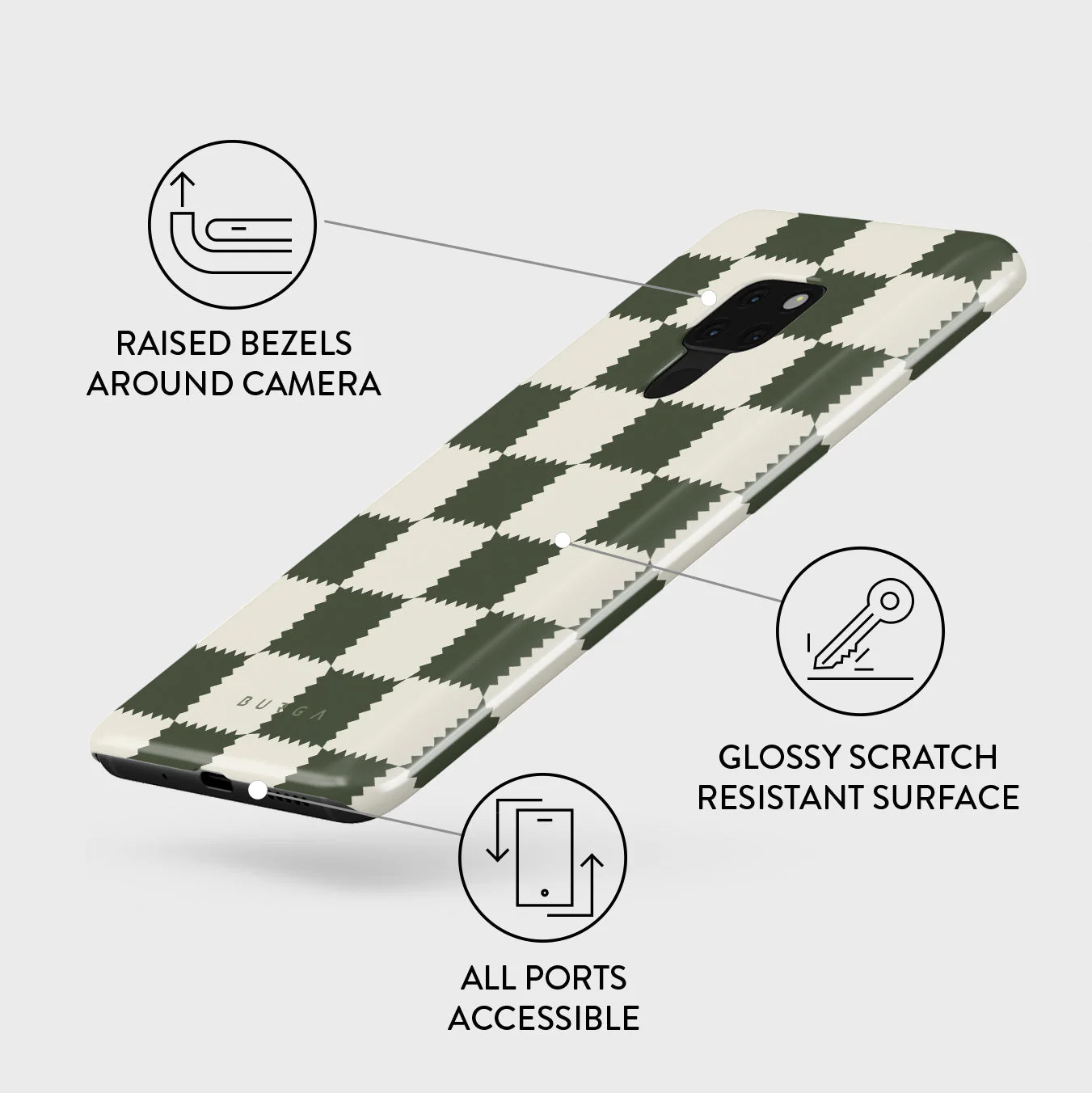 Retro Grid - Huawei Mate 20 Case - Image 3