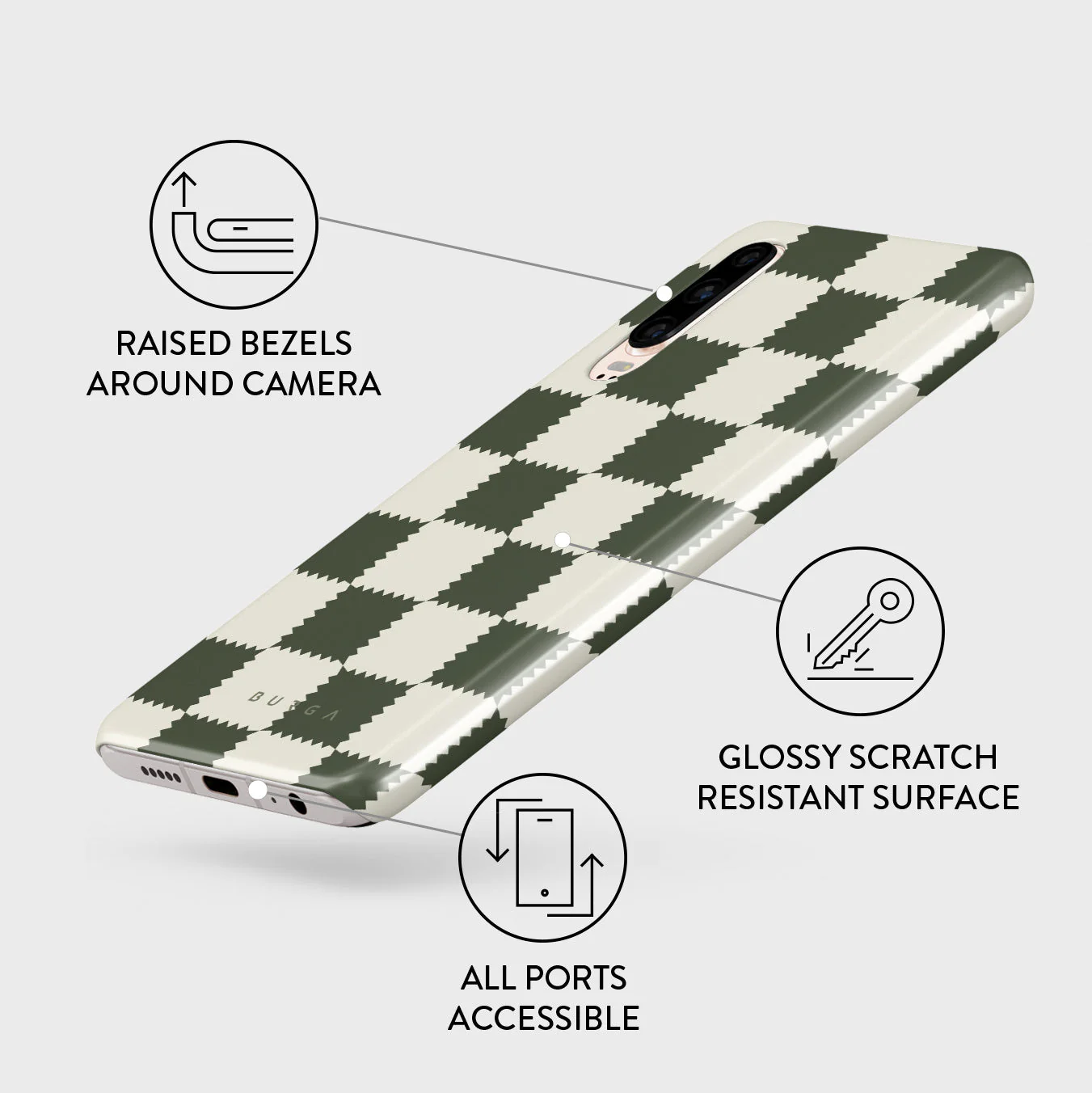 Retro Grid - Huawei P30 Case - Image 3