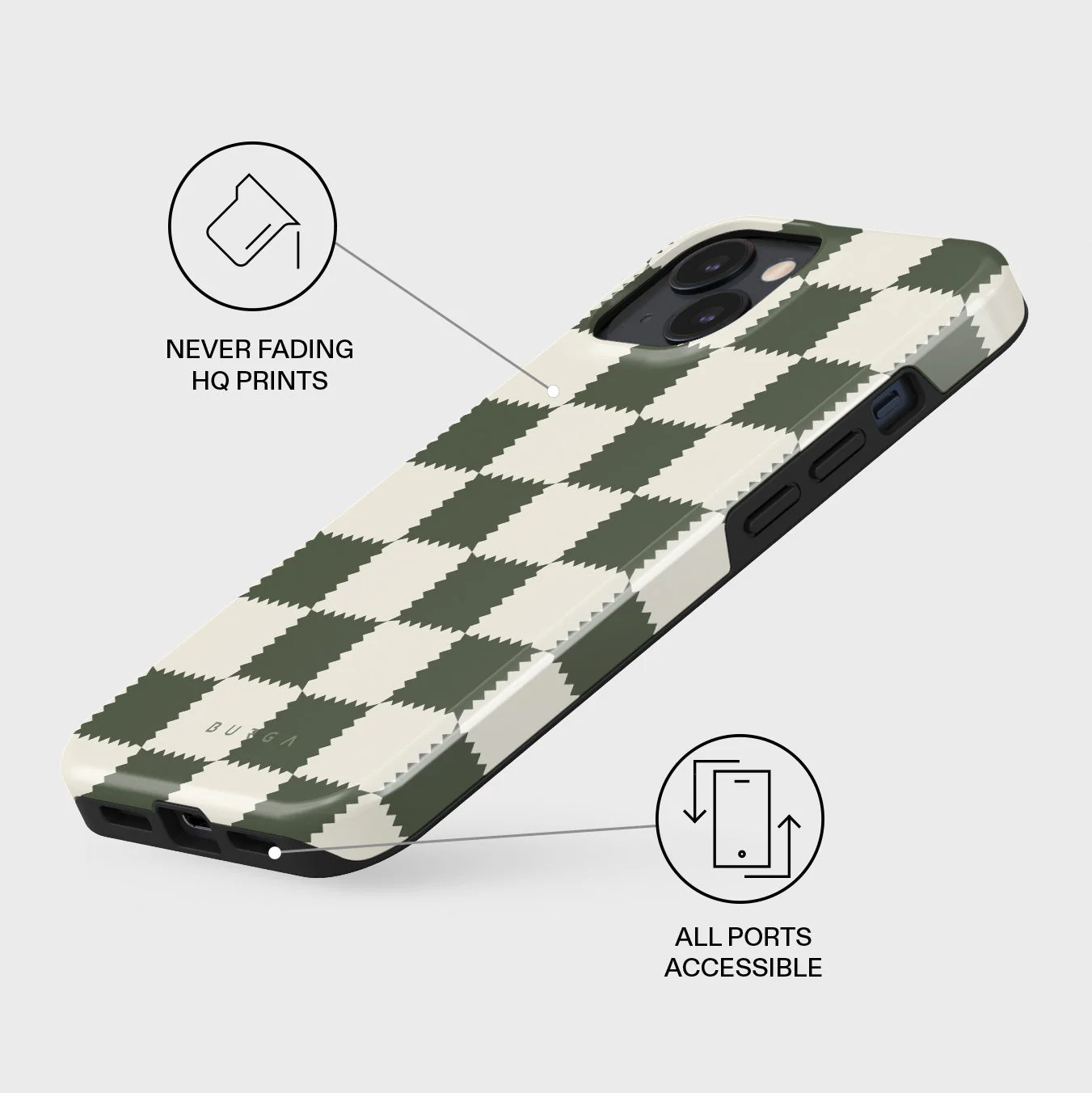 Retro Grid - iPhone 13 Mini Case - Image 3