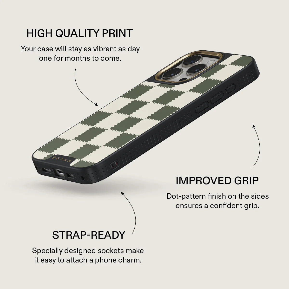 Retro Grid - iPhone 15 Pro Case - Image 9